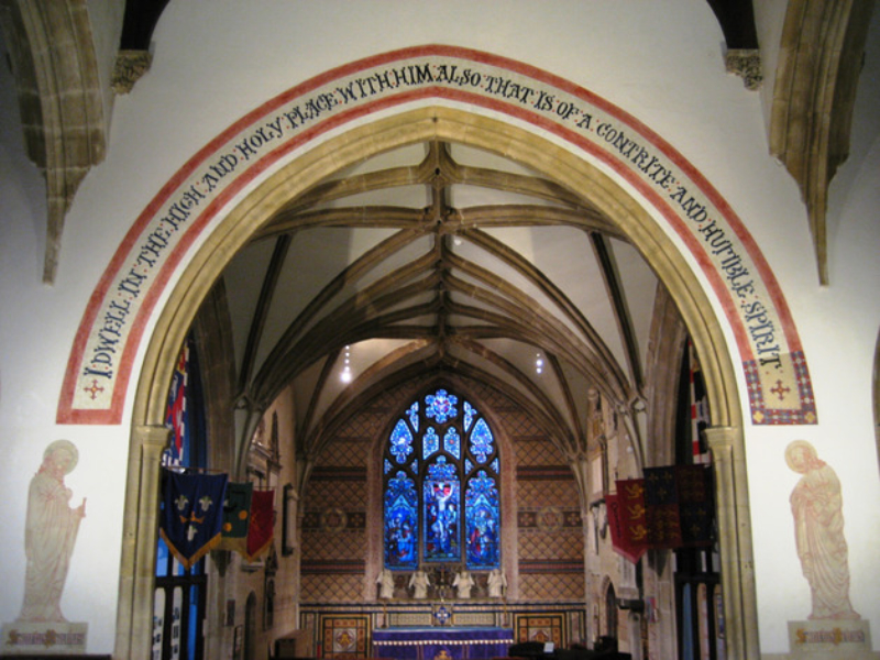 Restored nave and chancel